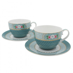 Set 2 cești cu farfurioare, Pip Studio, colecția Blushing Birds