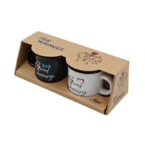 Set 2 Cești Espresso, Nekupto – “Good Morning”, 2 x 80 ml