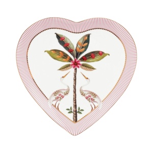 Set 2 farfurii, formă de inimă, Pip Studio, Pink, 21.5 cm, colecția La Majorelle