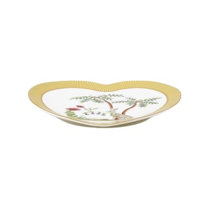 Set 2 farfurii, formă de inimă, Pip Studio, Yellow, 21.5 cm, colecția La Majorelle