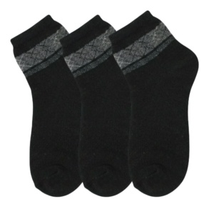 Set 3 perechi șosete, Antonio, pentru bărbați, negru