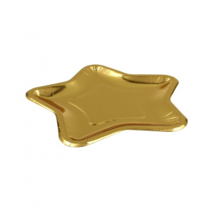 Set 6 farfurii stea gold 18cm - Img 3