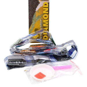 Set broderie diamante 5D 30x40cm Fata cu cercel - Img 2