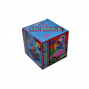 Set construcție Microbricks flamingo 148 piese