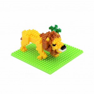 Set construcție Microbricks leu 166 piese
