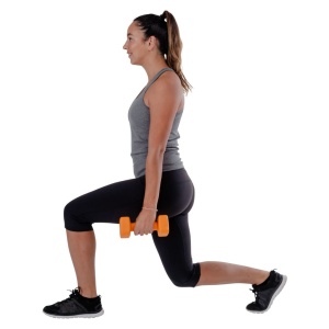 Set gantere neopren 2x4 kg Pure 2 Improve – capete pătrate, portocaliu și ambalaj premium