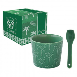 Set porțelan bol cu linguriță Tropicana
