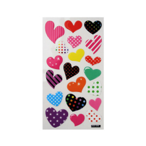 Set stickere Pattern Hearts 20 bucati - Img 1
