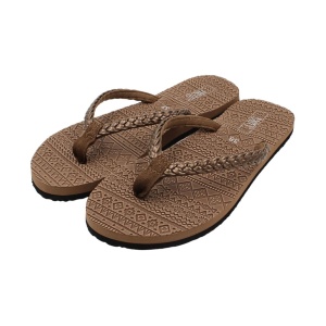 Șlapi flip-flops pentru femei, Perletti, maroniu