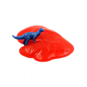 Slime roșu cu figurină surpriză Dino