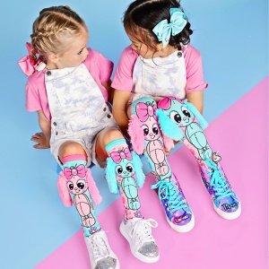 Șosete lungi colorate Madmia pentru fete Bunny toddler 3-5 ani