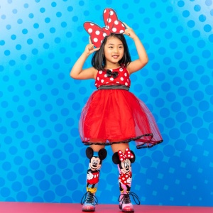 Șosete lungi colorate Madmia pentru fete fantasy Mickey și Minnie 3-5 ani