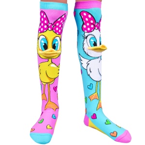 Șosete lungi colorate Madmia pentru fete Fluffy duck 3-5 ani - Img 2