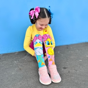 Șosete lungi colorate Madmia pentru fete Fluffy duck 6-99 ani - Img 8
