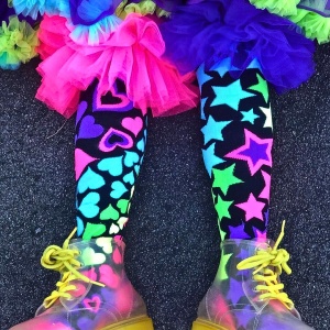 Șosete lungi colorate Madmia pentru fete Magic Frills 6-99 ani