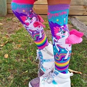 Șosete lungi colorate Madmia pentru fete Mini Pony 3-5 ani
