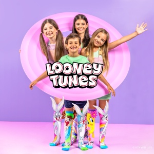 Șosete lungi colorate Madmia pentru fete Tweety&Bugs Bunny 6-99 ani - Img 3