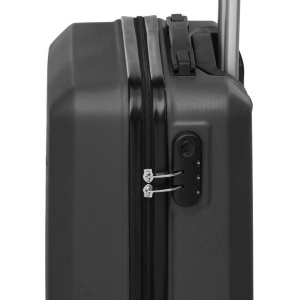 Troler ProWorld cu roți 360°, 60 litri, negru