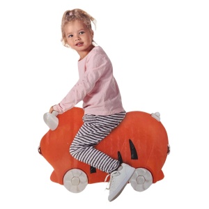 Troller Copii Tip Tigru – Valiză Ride-On cu Design Jucăuș, Cabin Approved, 52x21x32 cm
