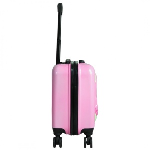 Troller pentru copii, 45x25x35 cm, aprobat pentru cabină, model pisicuță roz