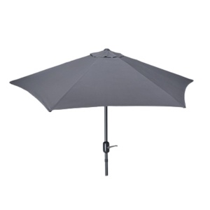 Umbrelă de grădină, Jumi, gri, cu structură metalică, 270 cm