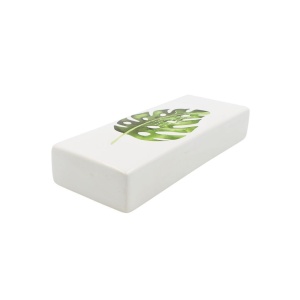 Umidificator pentru calorifer, din ceramică, model monstera deliciosa, 20,5 cm