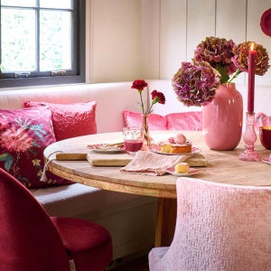 Vaza decorativă, din metal, Pip Studio, Pink, 30 cm, colecția La Majorelle