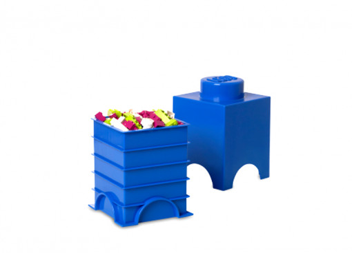 Cutie depozitare LEGO 1 albastru inchis