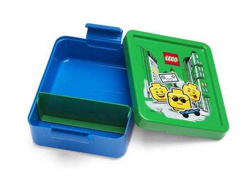 Cutie pentru sandwich LEGO Iconic albastru-verde