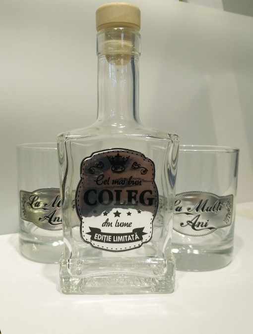 Set Whisky 2 pahare pentru COLEG