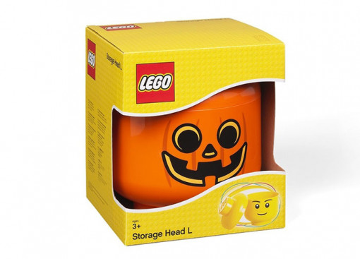 Cutie depozitare L cap minifigurina LEGO - Dovleac