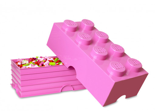 Cutie depozitare LEGO 8 roz