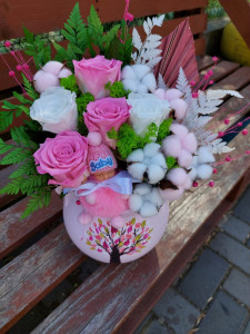 Aranjament floral Welcome Baby