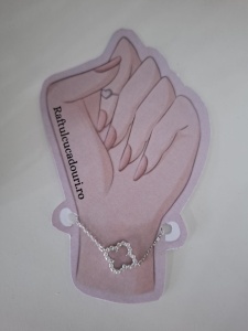 Bratara de argint Floare