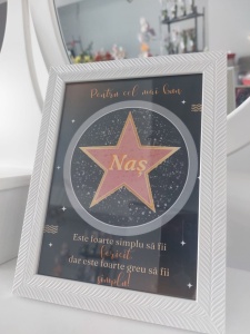 Ramă cu mesaj - Naș