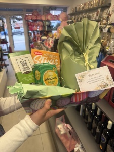 Cos cadou de Paste + Felicitare inclusa