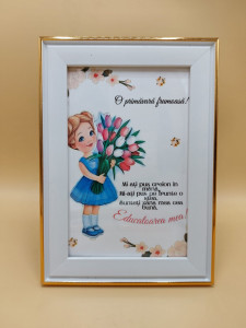 Tablou - Educatoare Fetita 10X15
