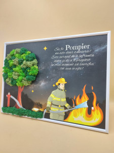 tablou cu licheni pompier