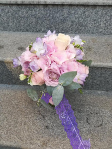 Buchet cu hortensie roz