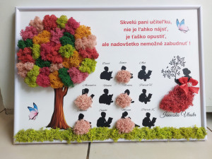 Festés zuzmókkal a tanárnak, pedagógusnak vagy igazgatónőnek