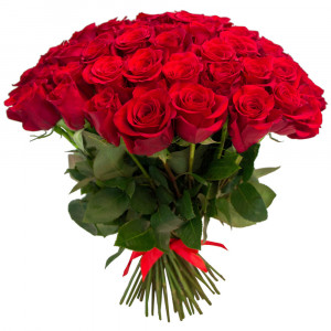 Buchet 51 trandafiri rosii