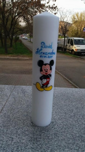 Lumanari personalizate botez