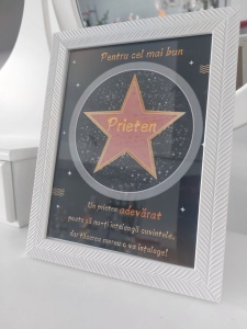 Ramă cu mesaj - Prieten