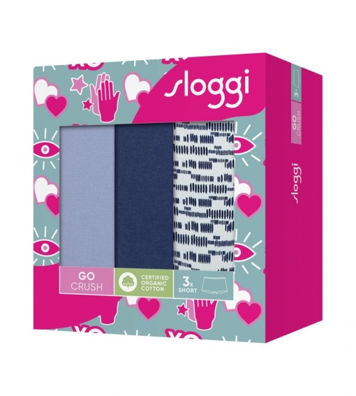 Pachet de 3 chiloți, Sloggi GO Crush Short C3P