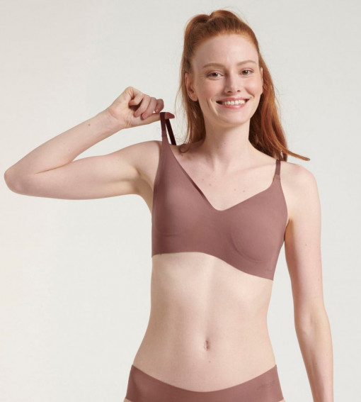 Bustieră damă cu burete detașabil, Sloggi ZERO Microfibre 2.0 bralette