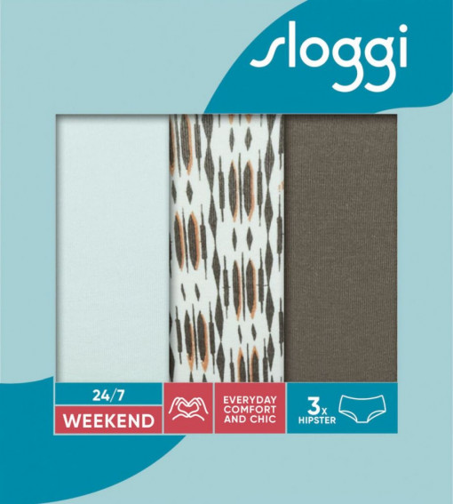 Sloggi 24/7 Weekend Hipster C3P – Set 3 bucati