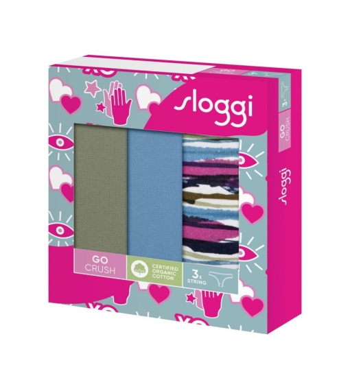 Pachet de 3 Chiloți tanga, Sloggi GO Crush String C3P