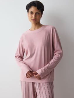 Bluză de casă cu mâneci lungi, Triumph Mix & Match Top LSL Roz - Img 2