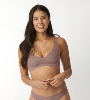 Bustieră cu burete detașabil, Sloggi Zero Feel Lace 2.0 Bralette - Img 6