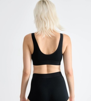 Bustieră din bumbac, Sloggi Double Comfort Top Negru - Img 2